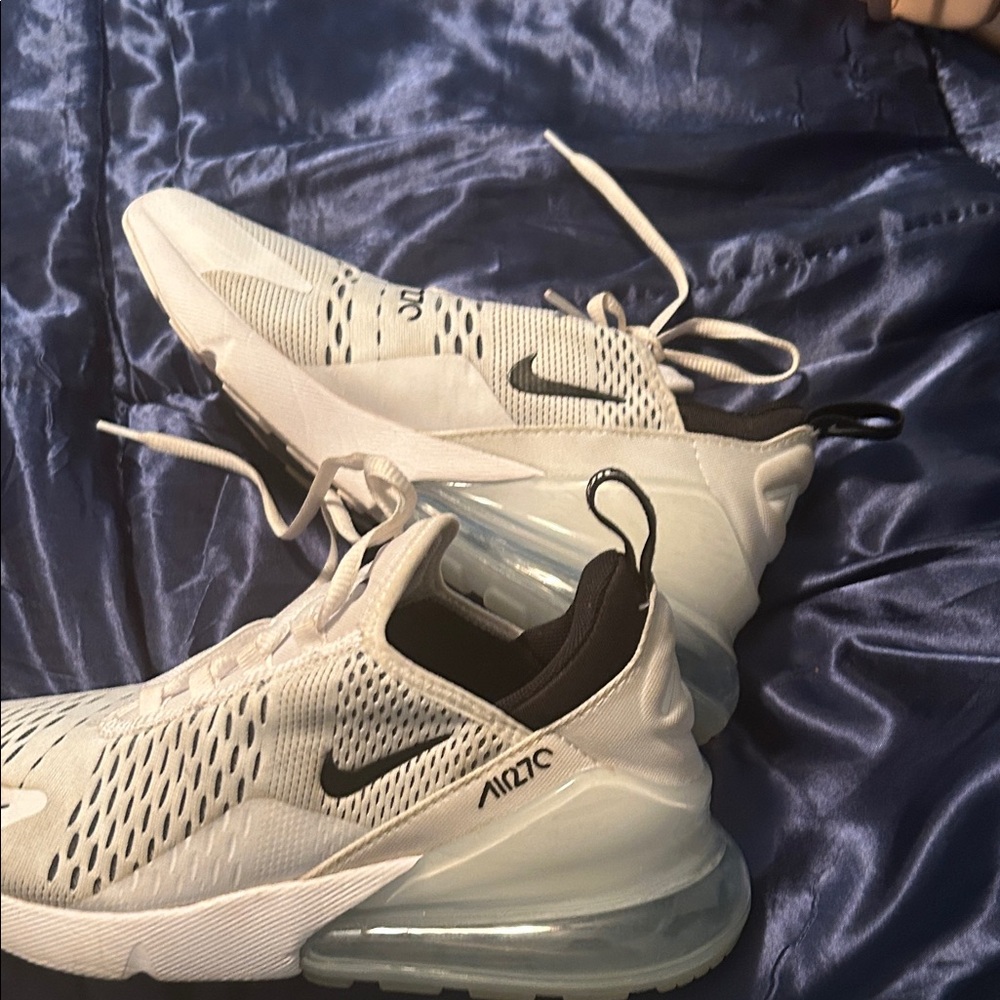 Nike Air Max 270 White and Black Sneakers